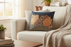 FLORAL &PINSTRIPE FUSION CUSHION COVER