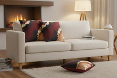 MYSTIC BURGUNDY MARBLE COUSHION COVER (PACK OF 6)