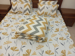 Flower and Zigzag Bed Set