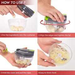 Mini Speedy Chopper Manual Hand Pull