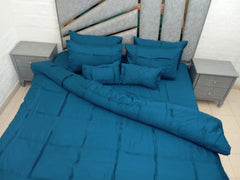 Luxury box pleated 8 pc duvet set
