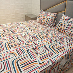 MOD STRIPE PERCALE COTTON BEDSHEET