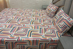 MOD STRIPE PERCALE COTTON BEDSHEET - Wee Dainty