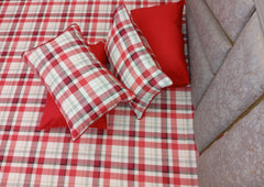 Red Tartan Bedsheet - Wee Dainty