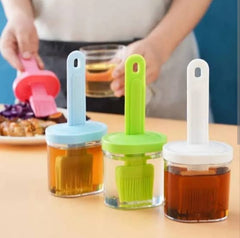 BBQ Plastic Oli Bottle With Brush