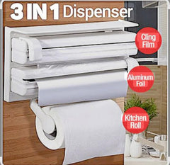 TRIPPLE PAPER  KITCHEN DISPENSER  (3 IN 1 DISPENSER )