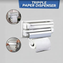 TRIPPLE PAPER  KITCHEN DISPENSER  (3 IN 1 DISPENSER )