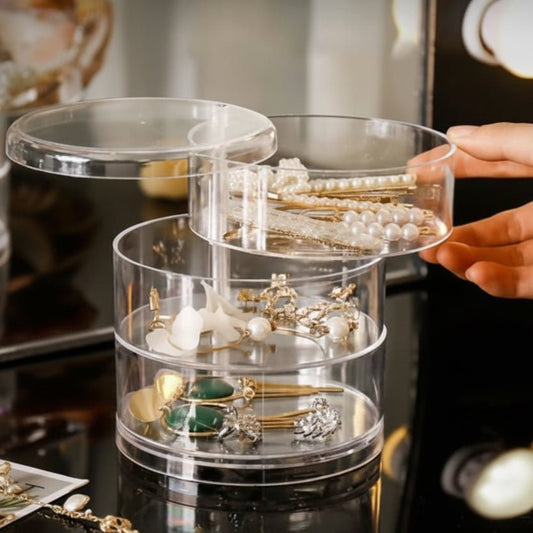 4 LAYER ROUND JEWELLERY ORGANIZER - Wee Dainty