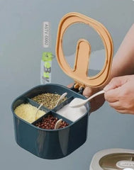 4 Portion Masala Box WITH 4 SPOON - Wee Dainty