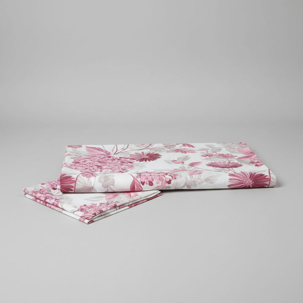 PINK MEADOW ELEGANCE ( 3 PC BED SHEET )