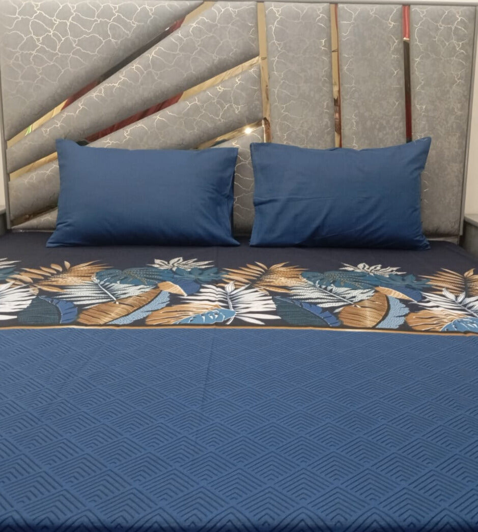 Royal Breeze Blue Bedsheet Set