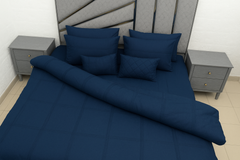 Luxury box pleated 8 pc duvet set