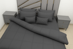 Luxury box pleated 8 pc duvet set