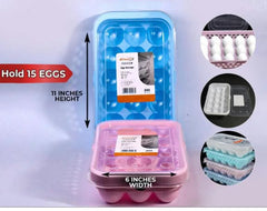 EGG STORAGE BOX ( 15 EGG TREY WITH LID)