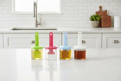 BBQ Plastic Oli Bottle With Brush