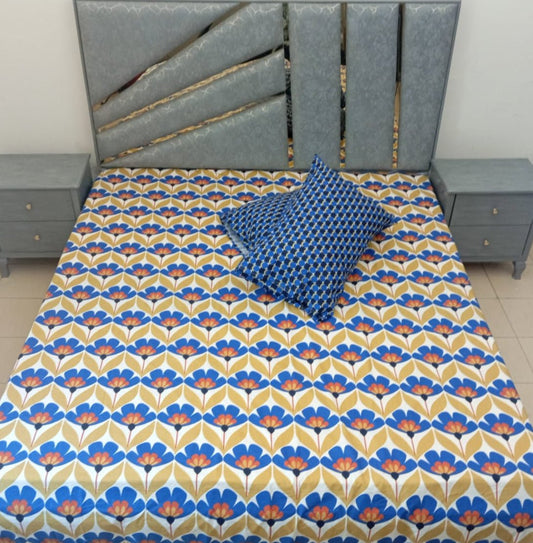 Blossom Radiance Cotton Bedsheet - Wee Dainty