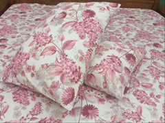 PINK MEADOW ELEGANCE ( 3 PC BED SHEET )