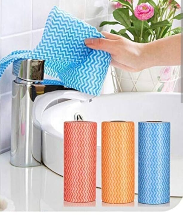 Fabric Kitchen Tissue Roll Washable and Reusable - Wee Dainty