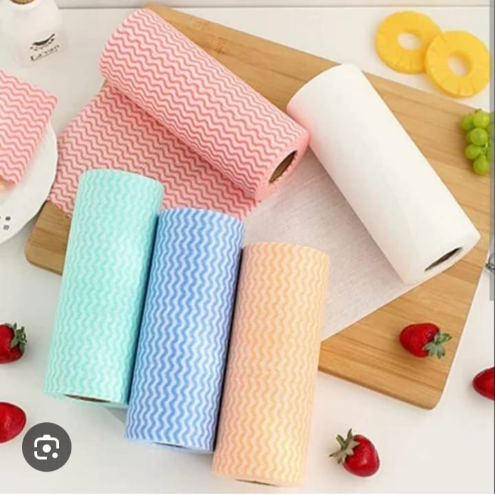 Fabric Kitchen Tissue Roll Washable and Reusable - Wee Dainty