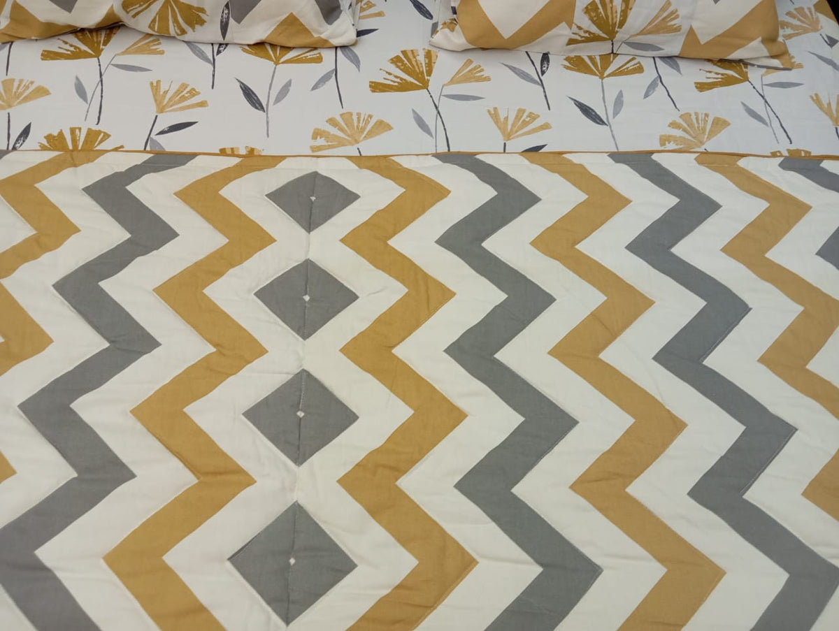 Flower and Zigzag Bed Set - Wee Dainty