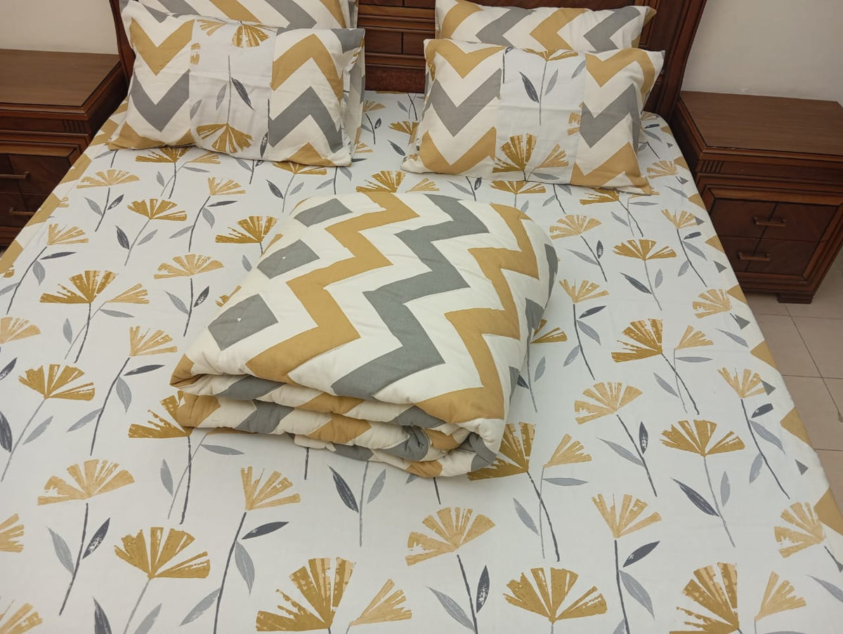 Flower and Zigzag Bed Set - Wee Dainty