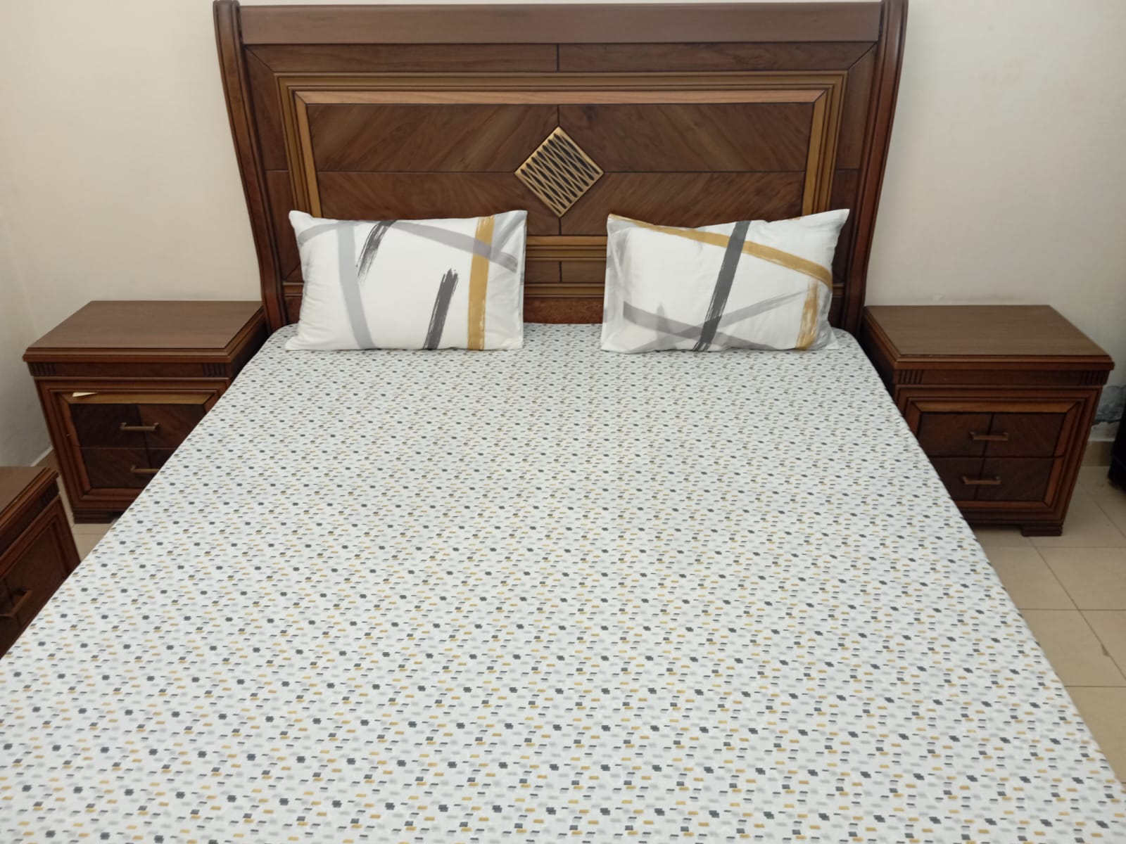 Geometric Weave Bedsheet - Wee Dainty