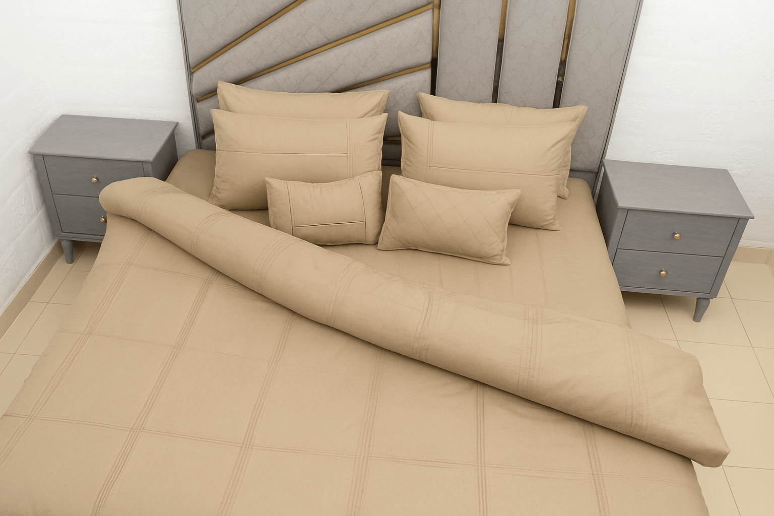 Luxury box pleated 8 pc duvet set - Wee Dainty