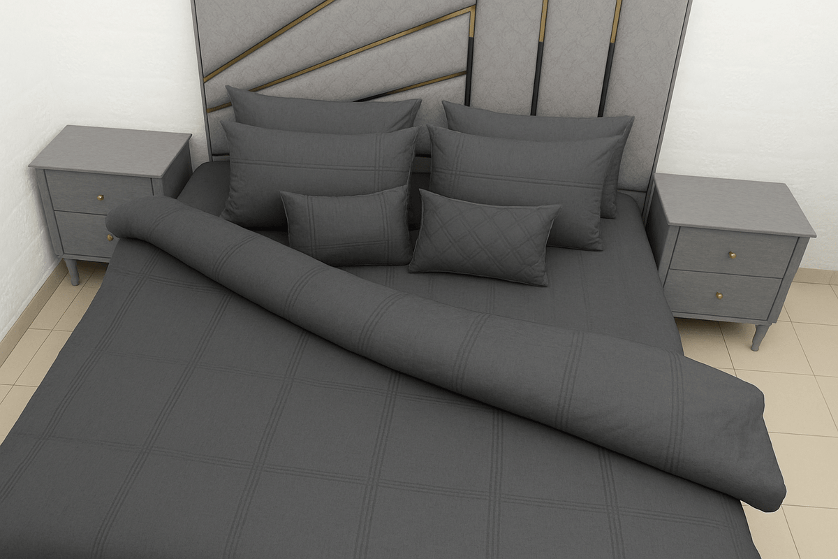 Luxury box pleated 8 pc duvet set - Wee Dainty