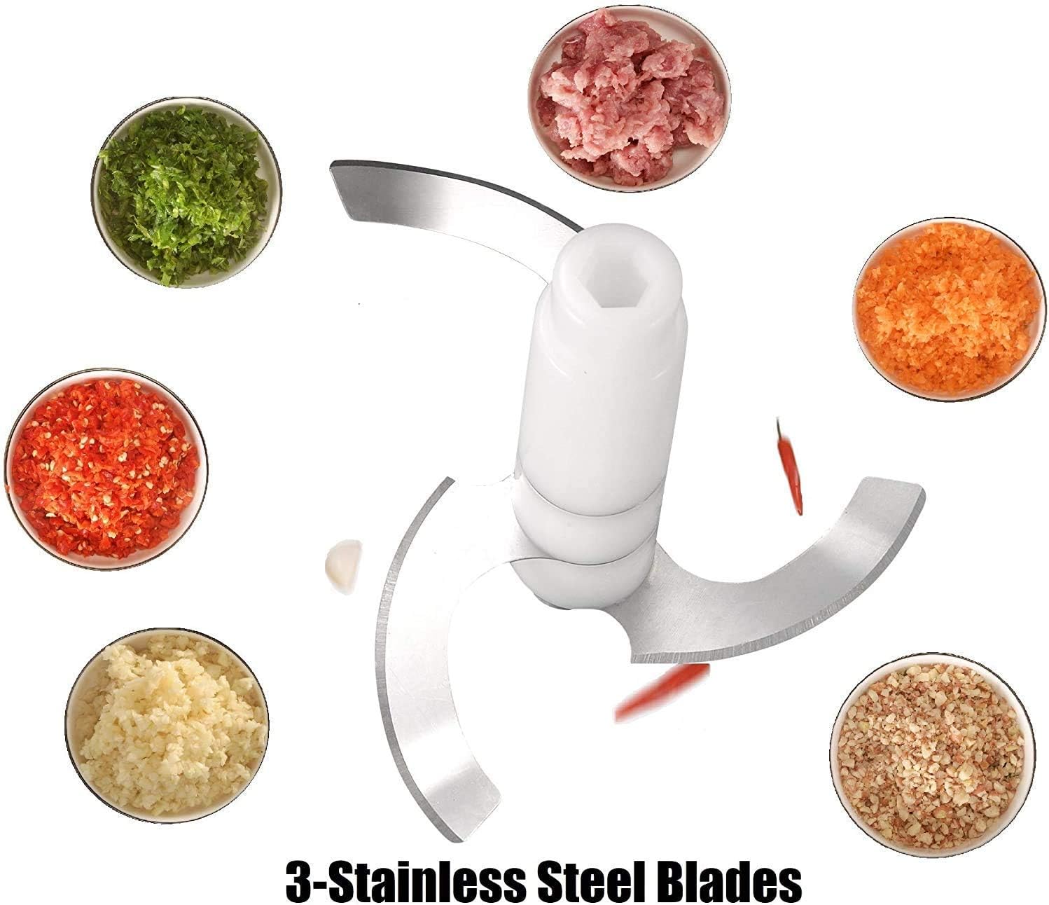 Manual Speedy Hand Press Food Chopper - Wee Dainty