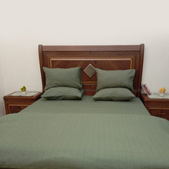 Olive Green Bed Sheet - Wee Dainty