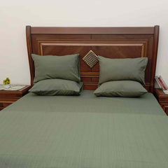 Olive Green Bed Sheet - Wee Dainty