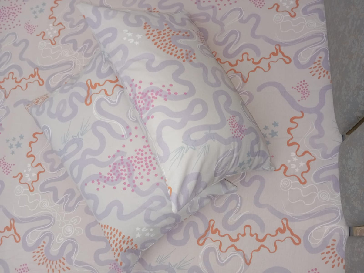 Pastel Swirls Bedsheet - Wee Dainty
