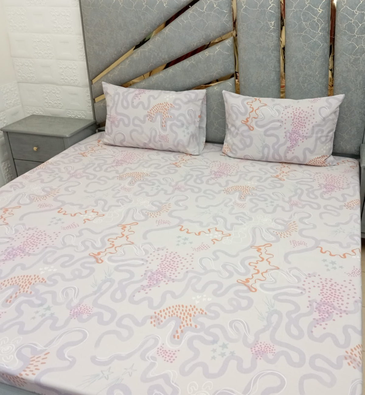 Pastel Swirls Bedsheet - Wee Dainty