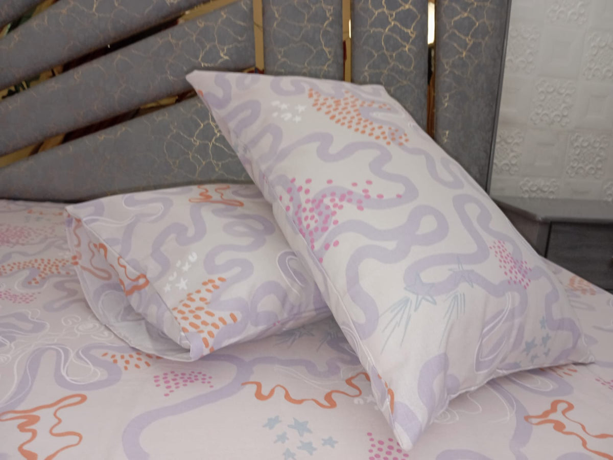 Pastel Swirls Bedsheet - Wee Dainty