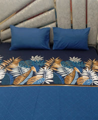 Royal Breeze Blue Bedsheet Set - Wee Dainty